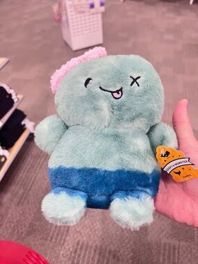 Plush Monster Toy - Blue & Green Soft Cuddly Creature